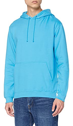 AWDis Men's College Hoodie, Blue (Hawaiian Blue), Medium