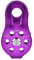 Alomejor Outdoor Klettern Pulley Seilrolle Klettern Bergsteigen Seil Klettern Riemenscheibe Tandemrolle Sicherheit Ascending Geräte(Violett)
