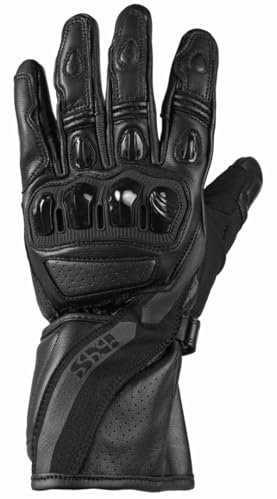 IXS Motorradhandschuhe lang Motorrad Handschuh Novara 3.0 Sport LD Handschuh schwarz XL, Herren, Sportler, Ganzjährig, Leder