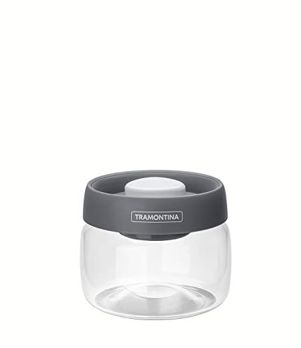 Tramontina Purezza Bocal en verre transparent avec couvercle sous vide 11,1 cm 0,4 l