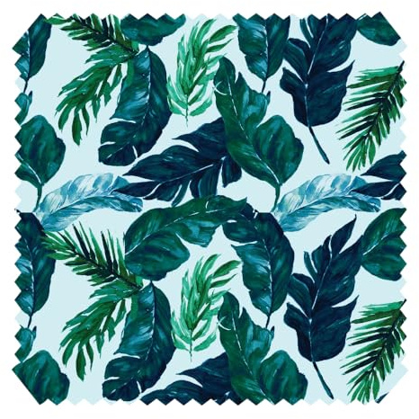 novely® BASEL LEANN Art Deco - Bedruckter Polsterstoff - Ultraweicher Möbelstoff - Print Dekostoff - Robuster Samtstoff - Meterware 1lfm | Farbe: 02 Petrol