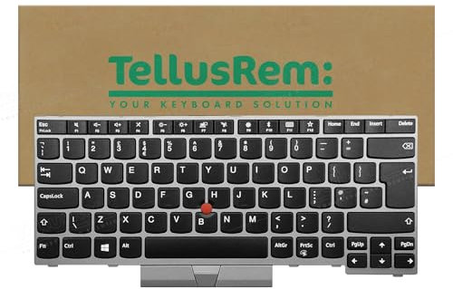 Sostituzione della Tastiera UK Non retroilluminata per Lenovo Thinkpad T480s, T490, E490, L480, L490, L380, L390, L380 Yoga, L390 Yoga, E490, E480