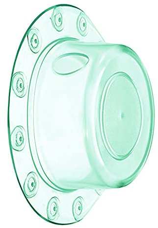 Badewannen Überlauf Abdeckung für Tiefe Wasser-Bäder, Tiefer Bad-Abfluss-Abdeckung fügt Zoll des Wanne Wassers (transparentes Grün)