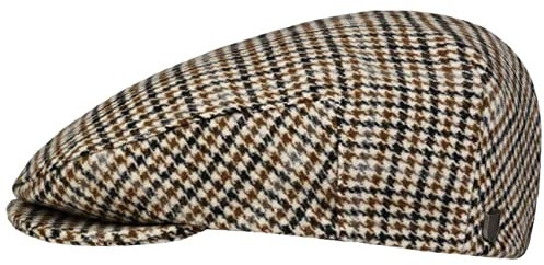 Brixton Hooligan New Houndstooth Flatcap Schirmmütze Schiebermütze (62 cm - braun)