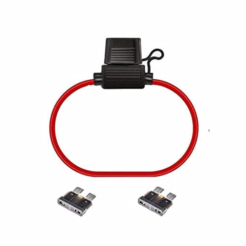 Movilideas 1 porte-fusible pour voiture aérienne résistant à l'eau avec 2 fusibles de 1 amp.