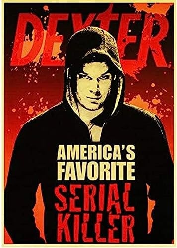 Poster Dexter Poster, Vintage-Tv-Serie, Filmposter, Wandkunst, Bilder, Leinwand, Malerei, Poster Und Drucke, Heimdekoration 50X70Cm Kein Rahmen