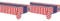 Folat 8714572296533 Party-Tischdecke, Motiv USA, 130 x 180 cm (Packung mit 2)
