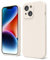 oakxco für iPhone 14 Hülle Silikon Case mit Kameraschutz, Ultra Dünn Bunt Handyhülle Mädchen, Einfarbig Handy Hülle Slim Schutzhülle, Matt TPU Weich Gummi Glatt Silikonhülle Bumper, Beige Taupe
