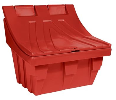 kaiserkraft | Universal- und Streugutbehälter aus Polyethylen | Inhalt ca 300 l | Rot