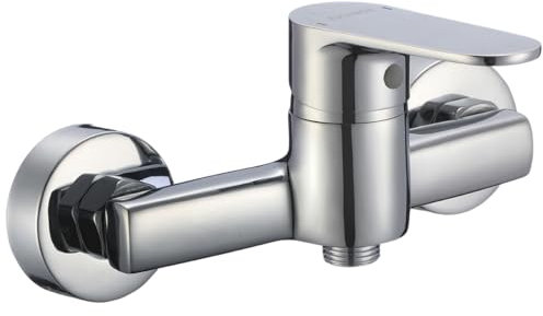 KOLMAN Brausearmatur Wasserhahn Bad Silber PANAZ Duscharmatur Brausebatterie Wasserhahn Duschmischer