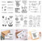 SLTAXAR 6 Blätter Silikon Stempel set Deutsch Silikonstempel Sprüche Deutsch 14*14cm Silikon Stempelset Sprüche Geburtstag Clear Stamp Deutsche Texte Glückwünsche Clearstamps Ostern für Kartenbasteln