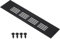 PATIKIL 8 x 2 Inch Door Air Vent Cover, Aluminum Grille Ventilation Cover Louvered with Mounting Screws for Cabinet Wardrobe Door, Black