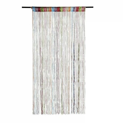 Panneaux De Rideau De Corde - 200×100cm Décorations De Fenêtre Diviseur De Pièce, Porte Rideau Anti Mouches Pour Exterieur, Fenetre Anti Mouche