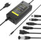 LabTEC 54.6V 48V 2A E-Bike Caricabatteria Universale Li-on Cavo Di Ricarica, per 48V 2A 13S Batteria al Litio Scooter Elettrico Alimentazione Bici Elettrica (6 in 1)