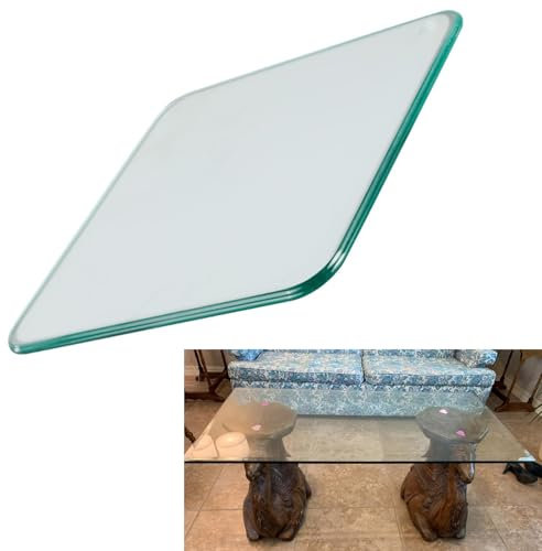 Glasplatte Tisch Sicherheitsglas Rechteck - Glasscheibe Aus Gehärtetem Glas 8mm Dick - Tischplatte Aus Sicherheitsglas Glas - Temperierte Tischplatte Ersatz Für Küche Kaffee Esstisch(70x70cm)