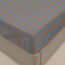 Treer Spannbettlaken Spannbetttuch Bett, Polyester Weiche Bettlaken Ultra-Tiefe Matratzenschoner für Bettw Sche bis 30cm Matratzenschoner (Grau und Orange,180 * 200+30cm)