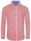 J.VER Herren Trachtenhemd Rot Weiss Kariertes Hemden Faltenfrei Luftig Freizeithemd Regular Fit Atmungsaktives Tracht Outfit Modern Fit Check Arbeitshemd,Rot Weiß,M