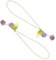 WATIIFUFU Telefon-Lanyard mit Perlen Telefonkette Lanyard dekorativer Blumenanhänger modischer Telefonhalter für Frauen Telefon- zum Aufhängen