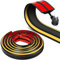 Floor Cable Cover, 5 Meters Cable Protector, Self-adhesive, Rubber Wire Covers, Floor Cord Channels, Cable Tidy