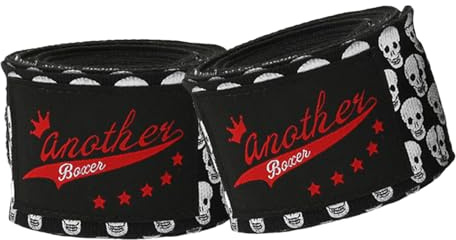 Boxbandagen – 3 m große gruselige Totenkopf-Bandagen für Boxhandschuhe, Schutzausrüstung, professionelle Muay Thai, elastische Bandagen für Erwachsene, Männer, Frauen