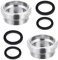 Faucet Adapter Kit, 2Pcs Faucet Adapters Thread Adapter for Male Thread M18 to M22 Sink Faucet Adapter for Aerators and Kitchen Bathroom Sink