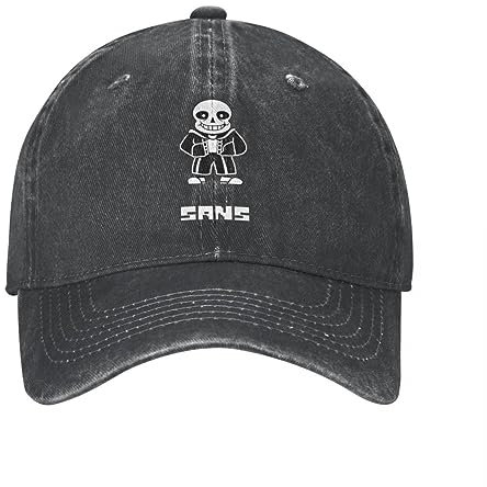 Sans Papyrus Undertale Unisex Baseball Caps Gaming Distressed Baumwolle Caps Casual Outdoor Ganzjährig Reisen Verstellbare Kopfbedeckungen Outdoor Geschenke