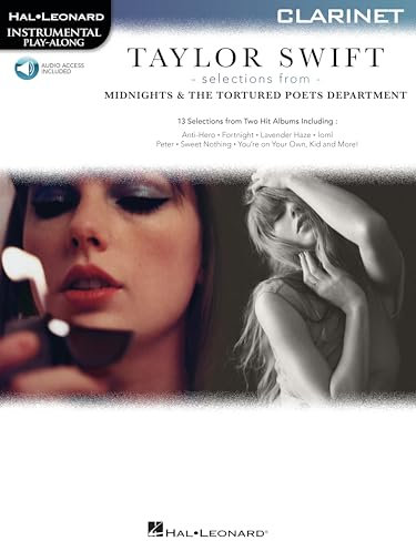 Taylor Swift - Selections from Midnights &. Klarinette Solo. Enthält Online-Audio: The Tortured Poets Department Clarinet Play-Along Bk with Online Audio