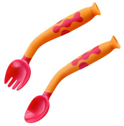 Toyvian Löffel Set Aus Lebensmittelechtem Mit Biegsamen Griff Für Junge Mädchen Zum Selbstfüttern Lernen Rutschfester Griff Abgerundete Spitze Für Sicheres Essen