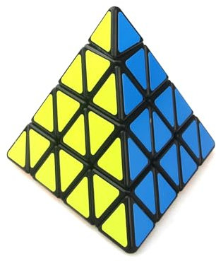 4x4 Pyraminx Würfel 4x4x4 Pyramide Magic Speed Cube Stickerless Dreieck Puzzle Würfel Denksportaufgaben Puzzle Spielzeug für Kinder
