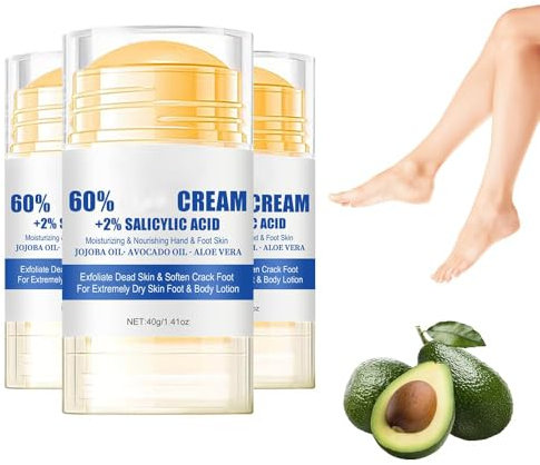 2025 Neu Feuchtigkeitsspendende und Anti-Riss-Fußcreme, Hydrating and Anti-Cracking Foot Cream, Fußpflegecreme Lindert extreme Rissbildung und Trockenheit der Füße,40g (3)