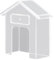 Clear Plastic Doorbell Rain Proof Doorbell Button Rain Protector Clear House Shape Doorbell Rain Resistant