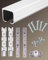 Sliding Door Kit Silver Barn Door Hardware Kit with Pulley, Wood Garage Door Track Set Aluminum Alloy, Top Hung Single Door Rail Set for Kitchen/Bedroom/Shed(4ft/1.2m)