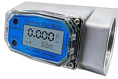 Digitaler Wasserzähler, 367D Flüssigkeitsdurchflussmesser Durchflussmesser mit LCD-Display for Kraftstoffwasser 1 Zoll/2 Zoll/2,5 Zoll/3 Zoll Elektronischer Durchflussmesser(2 inches)