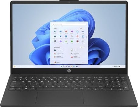 HP 15.6 Laptop | AMD Ryzen 3 7320U Processor | 4GB RAM | 128 GB SSD | AMD Radeon Graphics | FHD Display | Windows 11 | Dual Speakers | Jet Black | 15-fc0516na