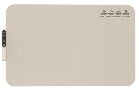 Folpus Scaldavivande Elettrico Vassoio Riscaldante Pannello Termico Da Tavolo Sottopiatto Scaldacibi con Design Sottile E Pieghevole Adatto per Eventi E Buf, Caffè Latte