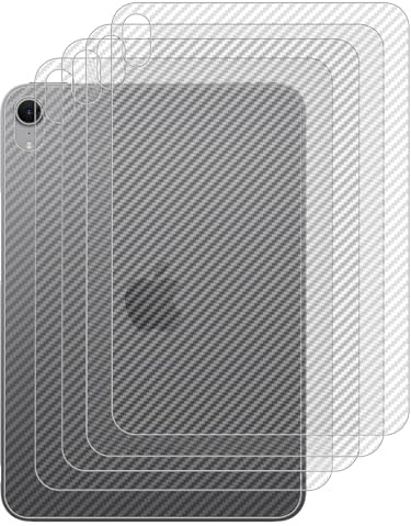 GIOPUEY Film Protection Arriere Compatible avec iPad Mini 7 A17 Pro 2024, 4 Pièces 0.1mm Ultra-Mince Pet Doux Back Flim [Antidérapant] [Anti Empreintes Digitales]