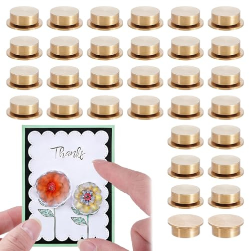 HOBBIESAY 32PCS Mini Metal Rotating Bearings Tiny Rotating Mechanisms for Interactive Greeting Cards 360°Rotation Charm Bearing Nail Rings Jewelry Rotatings Tools Bearings for Windmill Repair