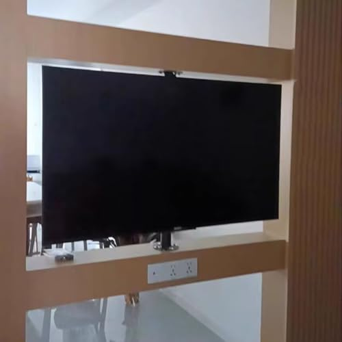 GUODDM Support De Sol Pivotant À 360° pour Téléviseur LCD - Fixation Murale, Pivotant pour Cloison, Base Rotative pour Meuble TV, Compatible avec Les Écrans LED De 32 À 75 Pouces(60-85cm)