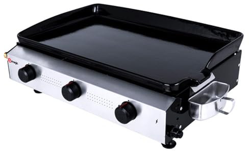 Santander Plancha Gaz à Poser 3 Brûleur, 8 KW