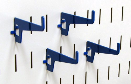 Wall Control 10-HL-102 BU 2-7/8 Long Reach Slotted Pegboard Hook Pack for Wall Control Pegboard Only, Blue
