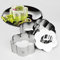 NEWLINE NY 4 STK Blumenform Satz umfaßt Ringabdeckung 1 & 3 von 10 cm x 10 cm x 4 cm Höhe (4 x4 X1.6 h) Dessertringe (4 Stück Blumenform)