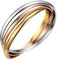 Oidea Bracelet Femme Bracelet Bangles en acier inoxydable 3 anneaux fermés Hypoallergénique (3 couleurs) Cadeau parfait