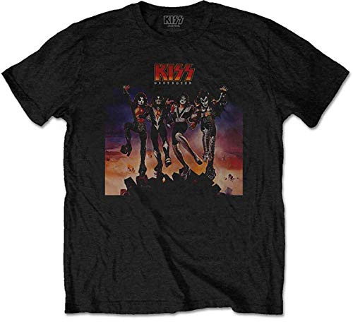 Rock Off Officially Licensed Products Men's Kiss Destroyer T - Shirt (Pack of 1)
