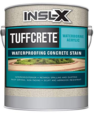 INSL-X TuffCrete Waterborne Acrylic Concrete Stain Paint, Desert Sand, 1 Gallon