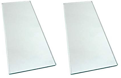 Taytools 279151 Two Pieces 5/16 x 5 x 12 Dead Flat Float Glass for Scary Sharp Sharpening System