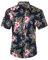 JEETOO Homme Chemise Hawaienne Casual Manches Courtes à Fleurs Été (Fleur Rose, XX-Large)