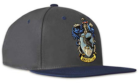 Logoshirt®️ Harry Potter I Ravenclaw I Logo I Kinder Snapback Cap I Kappe I Mädchen & Jungen I Bestickt I verstellbar I grau/blau I Lizenziertes Originaldesign