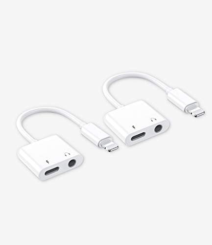 Certifié pour Apple MFi Adaptateur de Casque Chargeur Aux Double Splitter pour iPhone 13 14 pour ipad Écouteurs Audio Jack Lightning vers 3,5 mm Dongle Convertisseur de Charge Accessoires Connecteur