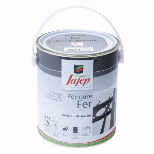 Peinture fer antirouille gris anthracite Jafep 2,5 L
