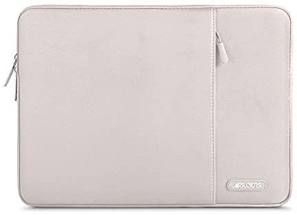MOSISO Laptop Case 13 inch, 13 inch Laptop Sleeve Compatible with MacBook Air M4 M3 M2 M1 2025-2018 / Pro M2 M1 2025-2016, Polyester Vertical Computer Sleeve Bag with Pocket, Stone Gray